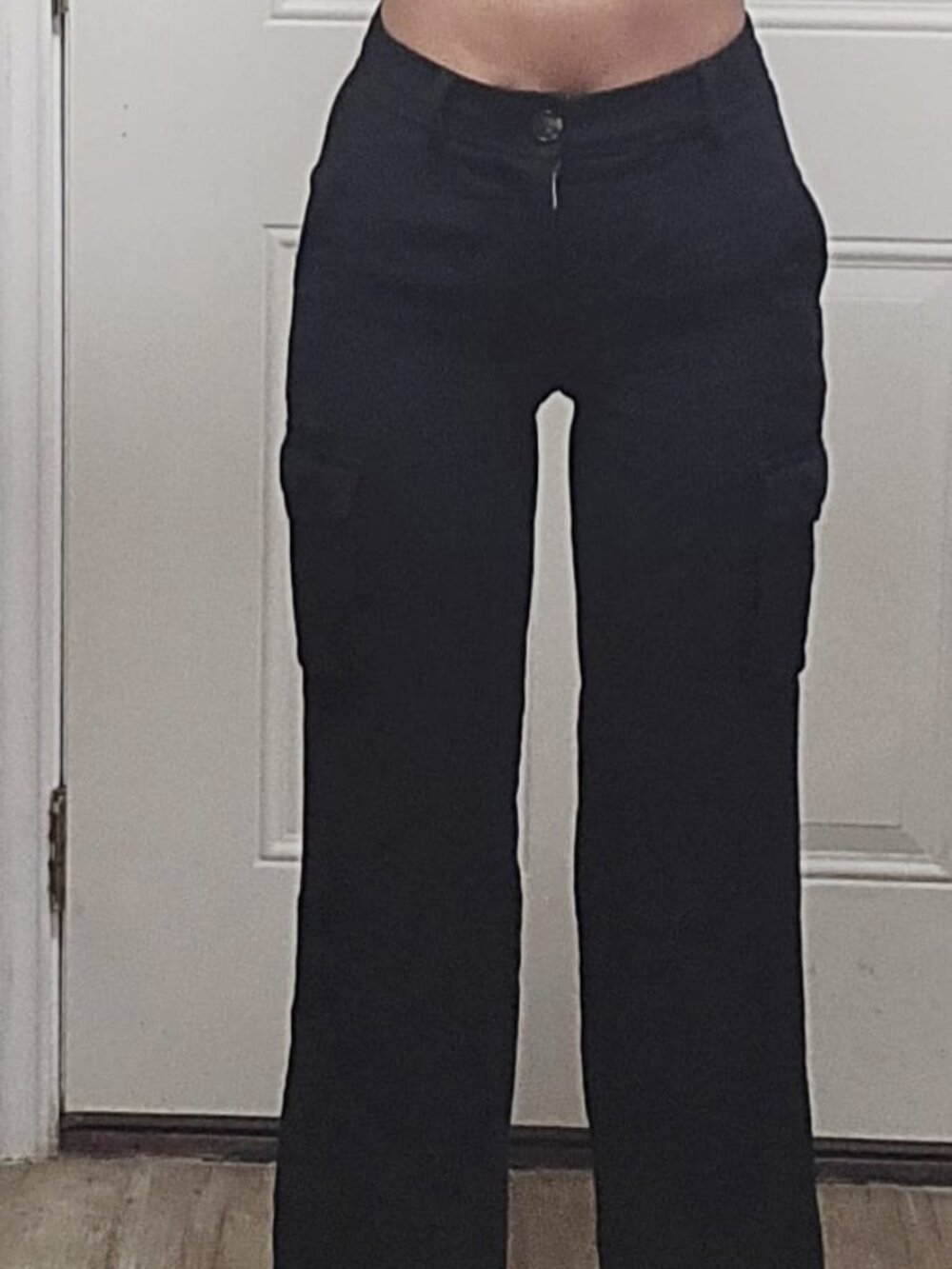 Size 00 Black High Rise Slacks - Has Pockets - Picture 4 of 5